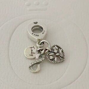 Pandora Family Infinity Triple Dangle Charm